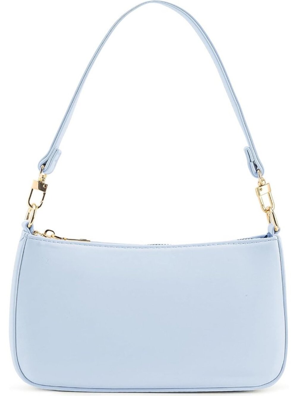 Womens Blue Flower Retro Vegan Leather Hobo Shoulder MultiPocket Crossbody Bag